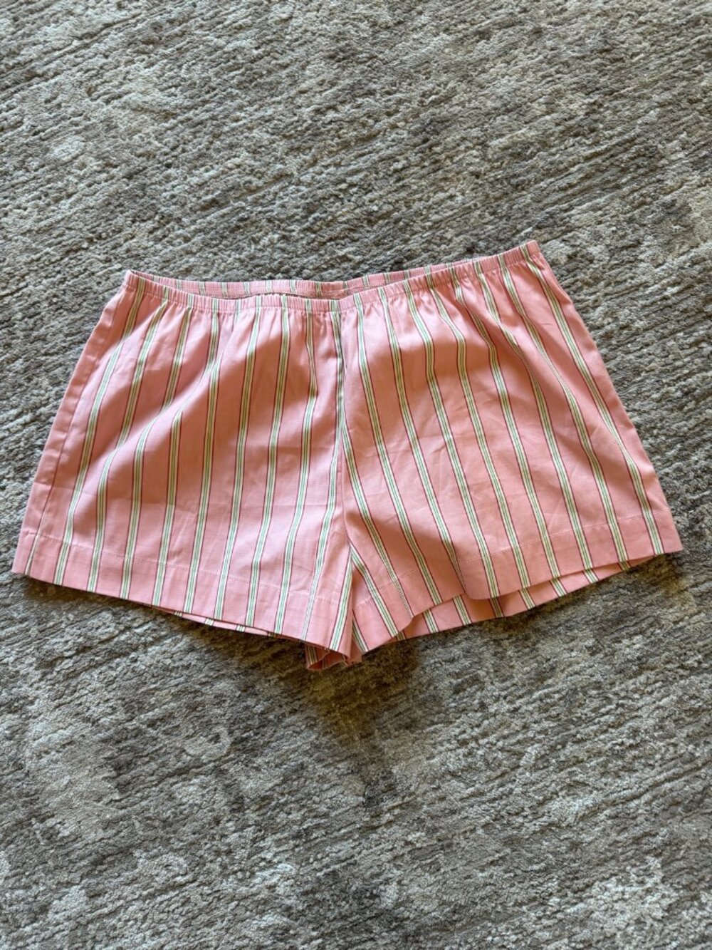 Reformation Nora Short - Vivienne Stripe (Pink Stripe) - M
